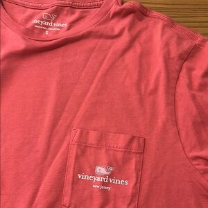 Vineyard Vines Coral Pink Crew Neck Shirt